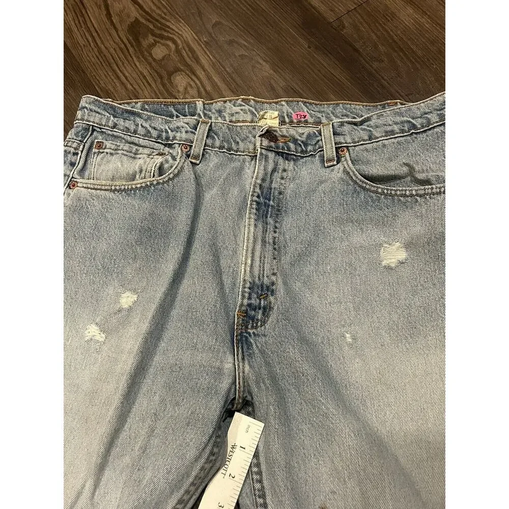 Vintage Levis Jeans Mens 38x30 Blue 505 Light Wash 90s 1999 Regular Straight Leg